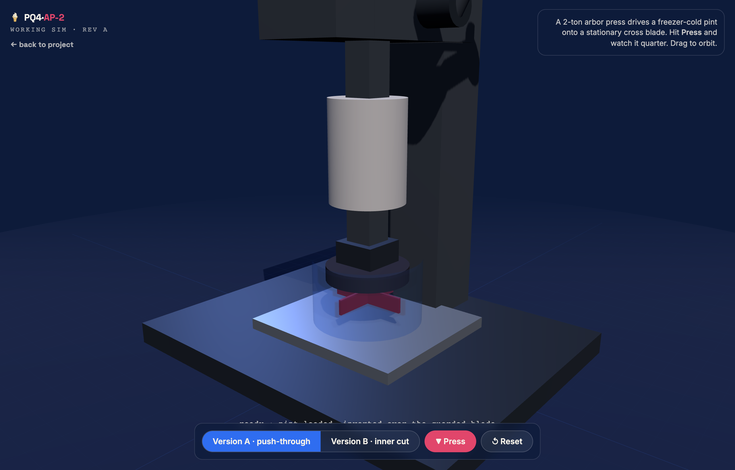 Interactive 3D simulation preview